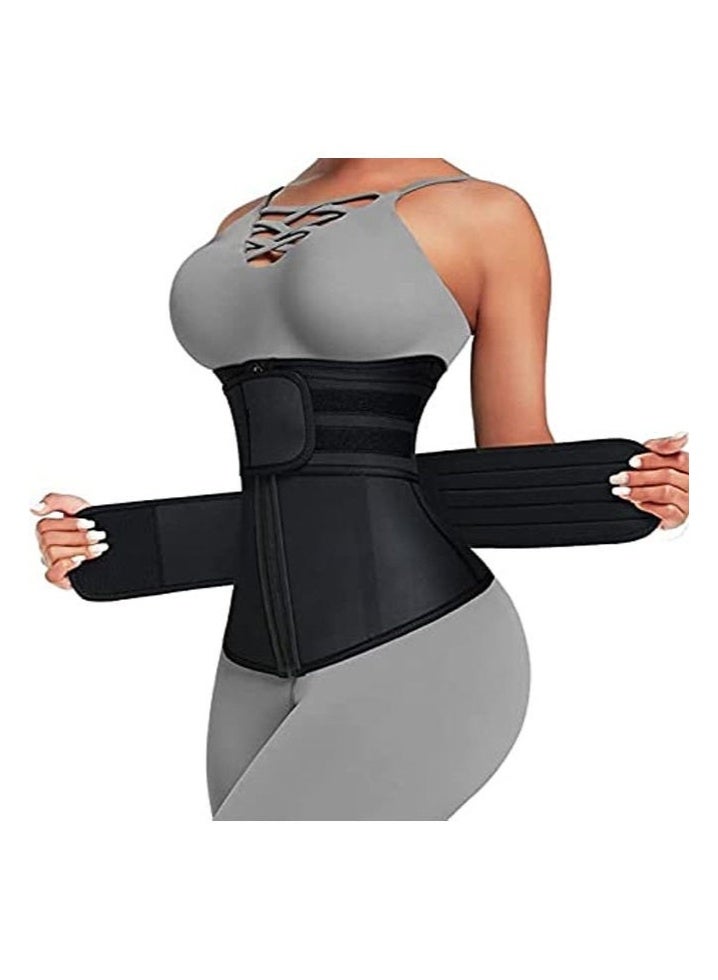 صاروخ فلاير مشد خصر قابل للتعديل للنساء، حزام تنحيف مع ضمادة ساونا للبطن، حزام تنحيف الخصر، ملفوف ضاغط لشكل البطن، مشد خصر للنساء والرجال ذوي المقاسات الكبيرة - Image 1