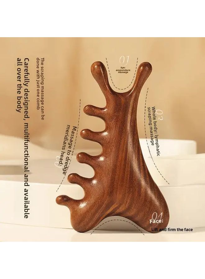Multifunctional 4 In 1 Massage Comb For Scalp Eye Facial Acupressure Stress Relief - Image 4