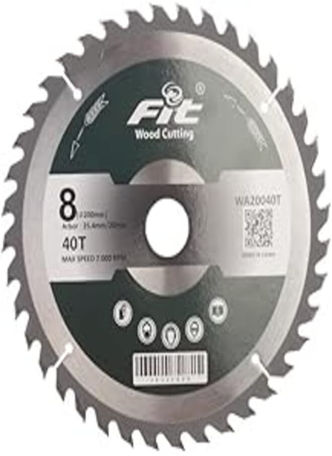 FIT Fit 8" HD Wood Cutting Disc - Silver 