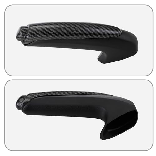 A.I.FORCE Emergency Brake Parking Handle Cover, 47115-SNA-A82ZA Car Handle Grip and Knob Set, Carbon Fiber Color Car Handbrake Cover Fits for Honda Civic 2006-2011 - Image 3
