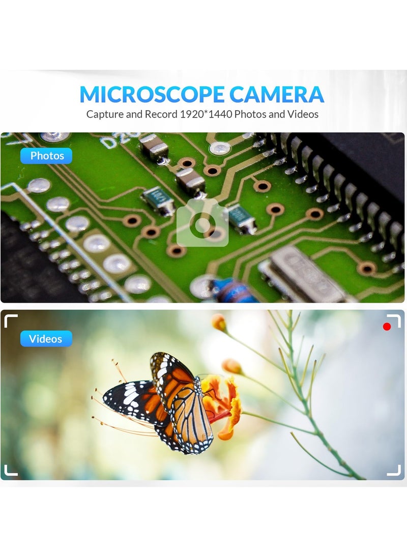 Wireless Handheld Digital Microscope, Portable 50x -3000x Magnification with 360 Rotate Stand Compatible with iOS/Android iPhone, iPad for Kids Adults
