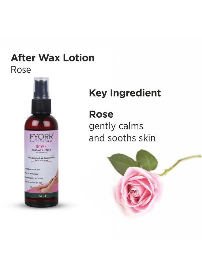 FYORR Post Wax Lotion For Reduce Irritation/Sooth Skin After Wax | Eliminate Wax Residues | Even/Moisturized/Bacteria Free/Soothing Skin After Waxing Wax Oil (Rose) - Image 3