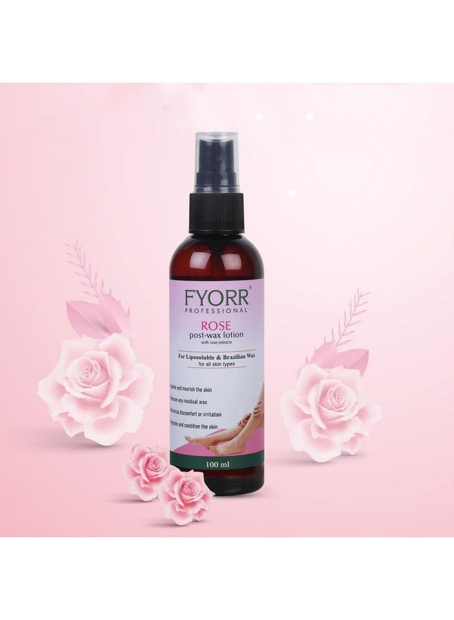 FYORR Post Wax Lotion For Reduce Irritation/Sooth Skin After Wax | Eliminate Wax Residues | Even/Moisturized/Bacteria Free/Soothing Skin After Waxing Wax Oil (Rose) - Image 4