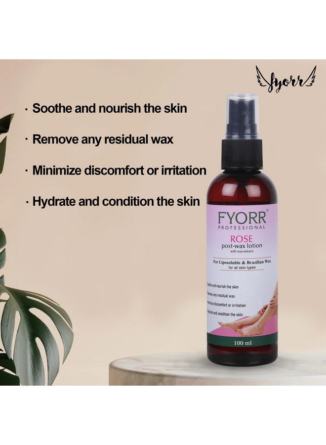 FYORR Post Wax Lotion For Reduce Irritation/Sooth Skin After Wax | Eliminate Wax Residues | Even/Moisturized/Bacteria Free/Soothing Skin After Waxing Wax Oil (Rose) - Image 5