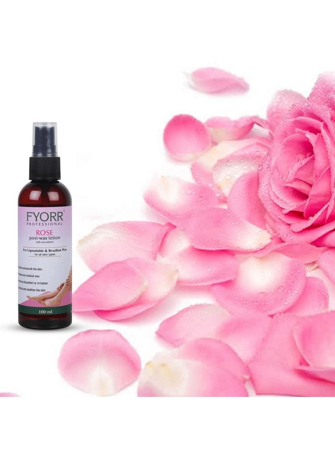 FYORR Post Wax Lotion For Reduce Irritation/Sooth Skin After Wax | Eliminate Wax Residues | Even/Moisturized/Bacteria Free/Soothing Skin After Waxing Wax Oil (Rose) - Image 1