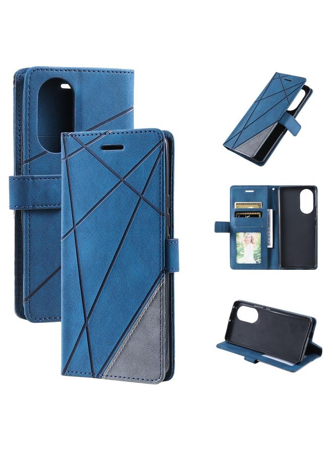 اس-توب جراب لهاتف OPPO A78 5G جراب هاتف جلدي متشابك بملمس الجلد - Image 1