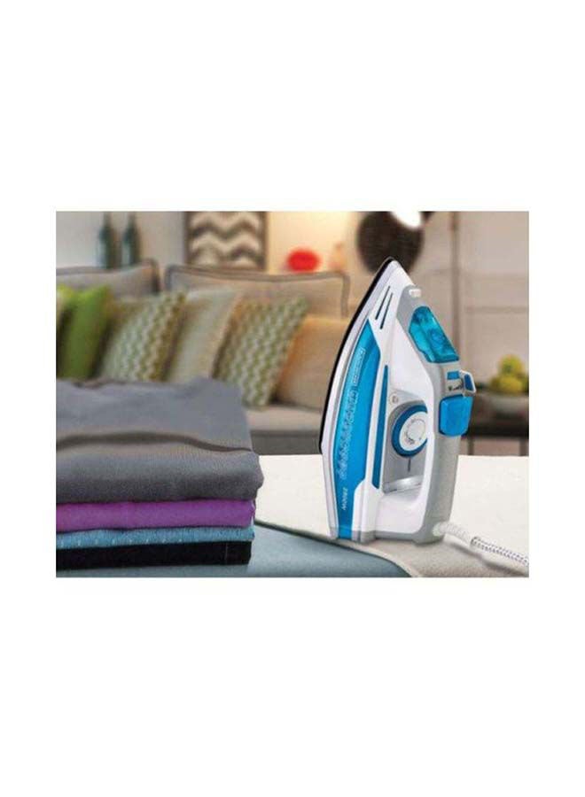 BLACK+DECKER Steam Iron 330 ml 2800 W X2800-B5 Blue/White/Grey - Image 3