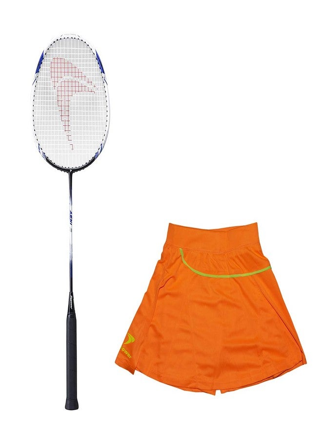 FLYPOWER Badminton Racket Composite Material Agni 2 with Skirt Utari Orange Size S - Image 2