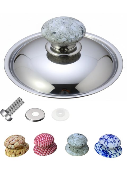 Universal Pot Lid Knob Replacement for Crockpot Lids, Heat Resistant Pan Lid Handle for Glass and Steel Lids, Easy Grip Lid Handle, Kitchen Cookware, Pan Lid Replacement, Replacement Pot Knob, 1 Pack