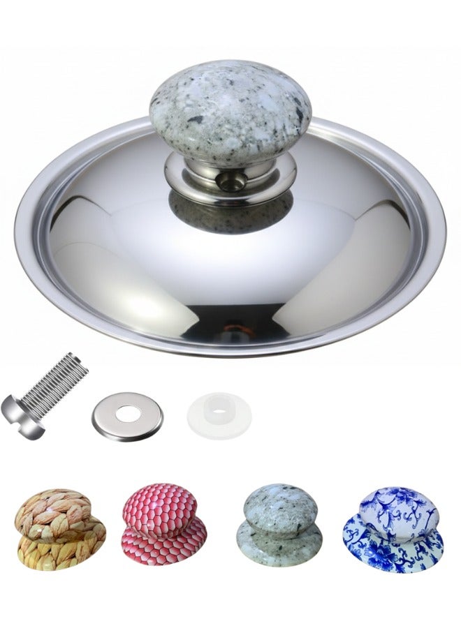 مقبض غطاء قدر بديل عالمي متوافق مع أغطية كروكبوت، مقبض غطاء قدر مقاوم للحرارة للأغطية الزجاجية والفولاذية، مقبض غطاء سهل الإمساك، لمطبخك وأواني الطهي، بديل أغطية القدور والمقالي، قطعة واحدة - Image 1