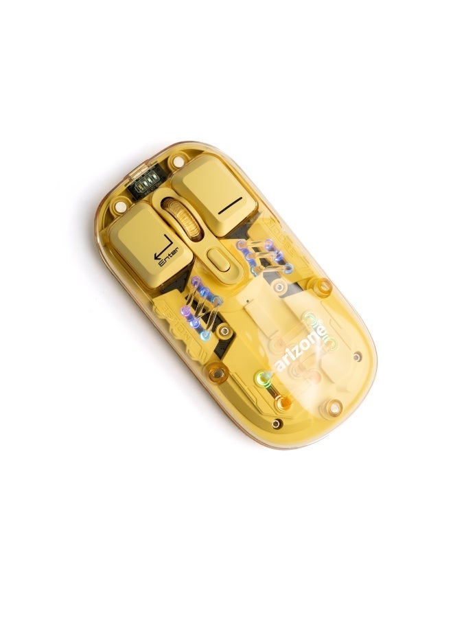 Arizone AM-02 Dual-Mode Bluetooth 5.0 & Wireless Ergonomic Mouse Multi Color - Image 2
