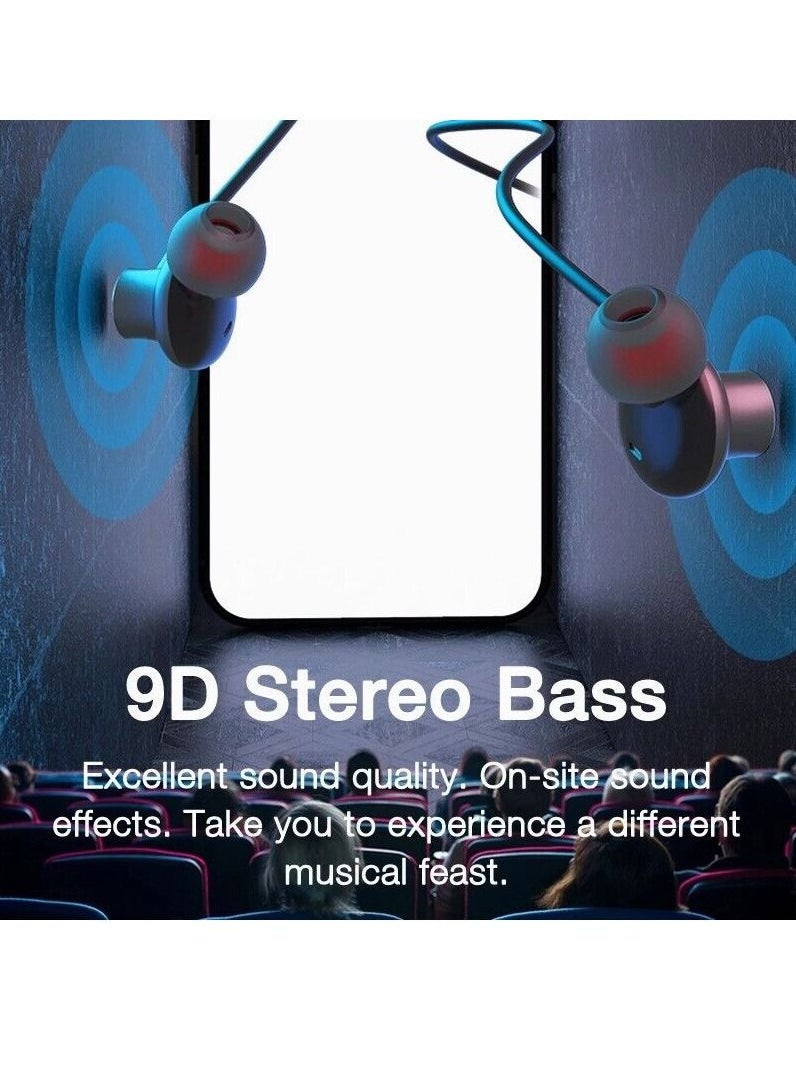 Generic - EARDECO 180 Hour Endurance Bluetooth Headphone Bass Wireless Headphones with Mic Stereo Neckband Earphones Sport Headset TF Card - Image 1