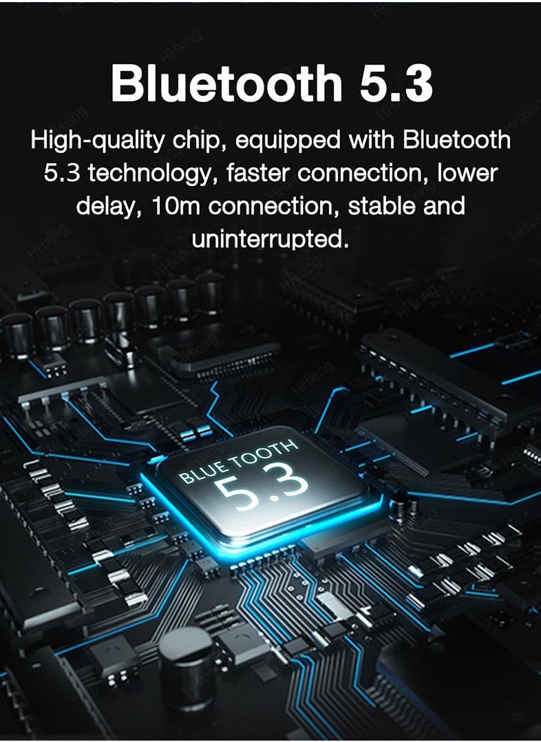 Generic - EARDECO 180 Hour Endurance Bluetooth Headphone Bass Wireless Headphones with Mic Stereo Neckband Earphones Sport Headset TF Card - Image 1