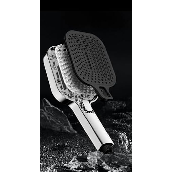 Oversized Panel Pressurized Shower Head Shower Heads With Handheld Spray Combo High Pressure Water Saving Showerhead with Filter Beads with 8 Spray Modes - Image 3