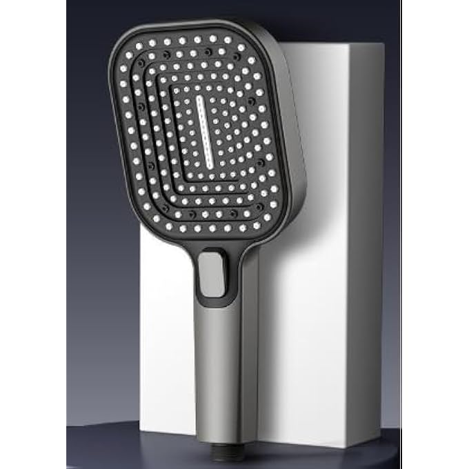 Oversized Panel Pressurized Shower Head Shower Heads With Handheld Spray Combo High Pressure Water Saving Showerhead with Filter Beads with 8 Spray Modes - Image 2