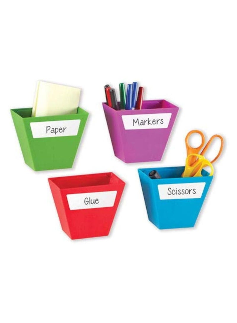 ليرننج ريسورسز صناديق تخزين مغناطيسية لإنشاء مساحة (مجموعة من 4) - Image 2