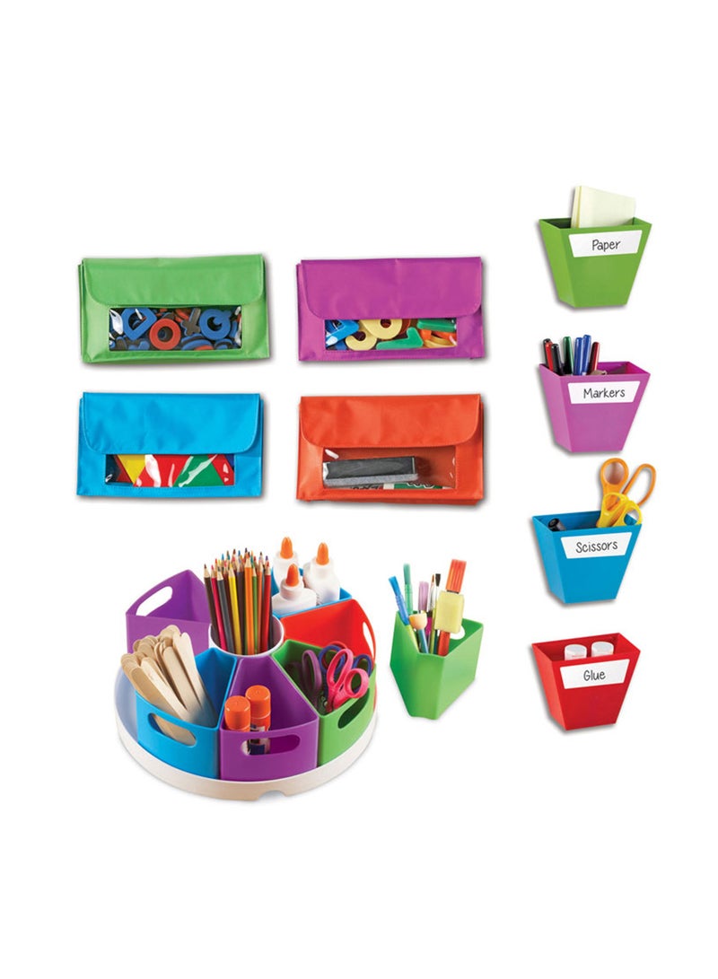 ليرننج ريسورسز صناديق تخزين مغناطيسية لإنشاء مساحة (مجموعة من 4) - Image 3