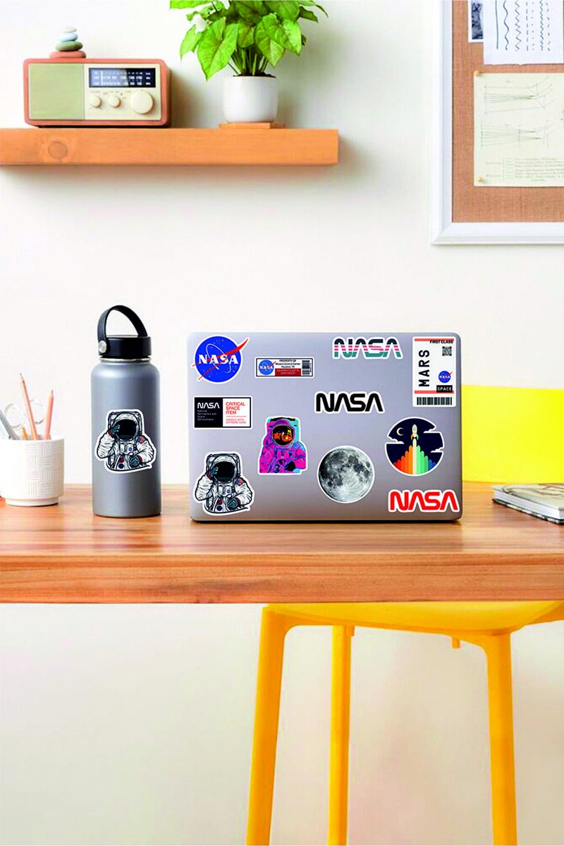 Kt Grup NASA Themed Laptop Notebook Tablet Sticker Set 1 