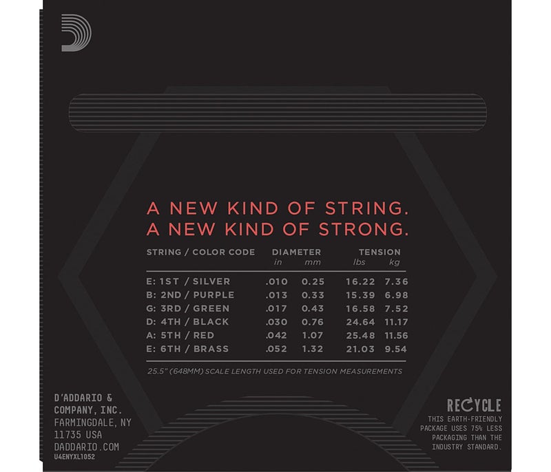 Daddario NYXL1052 NYXL Nickel Wound Electric Guitar String - 10-52 - Image 2