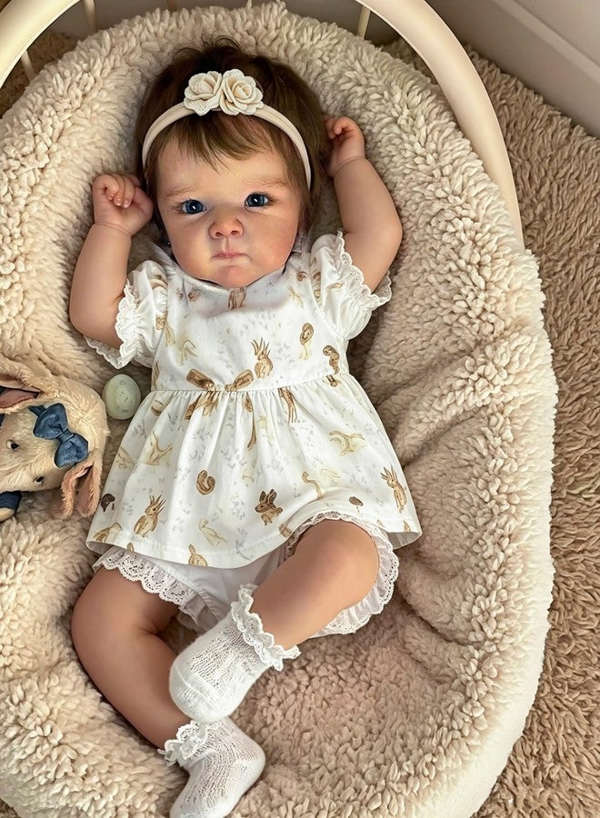 Zero Pam Reborn Baby Dolls Silicone Full Body-18'' Realistic Baby Doll, Full Silicone Babys Doll, Anatomically Correct Girl, Posable Real Life Reborn Dolls for Girls - Image 5