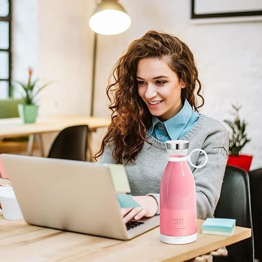 TrendGrove Smoothie Maker Usb Juicer Bottle Blender Rechargeable Portable Blender For Juices Shakes Smoothies Protien Shakes 420ML - Image 3