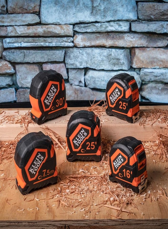 Klein Tools 9230 Tape Measure, Heavy-Duty Measuring Tape with 30-Foot Double-Hook Double-Sided Nylon Reinforced Blade, with Metal Belt Clip - Image 5