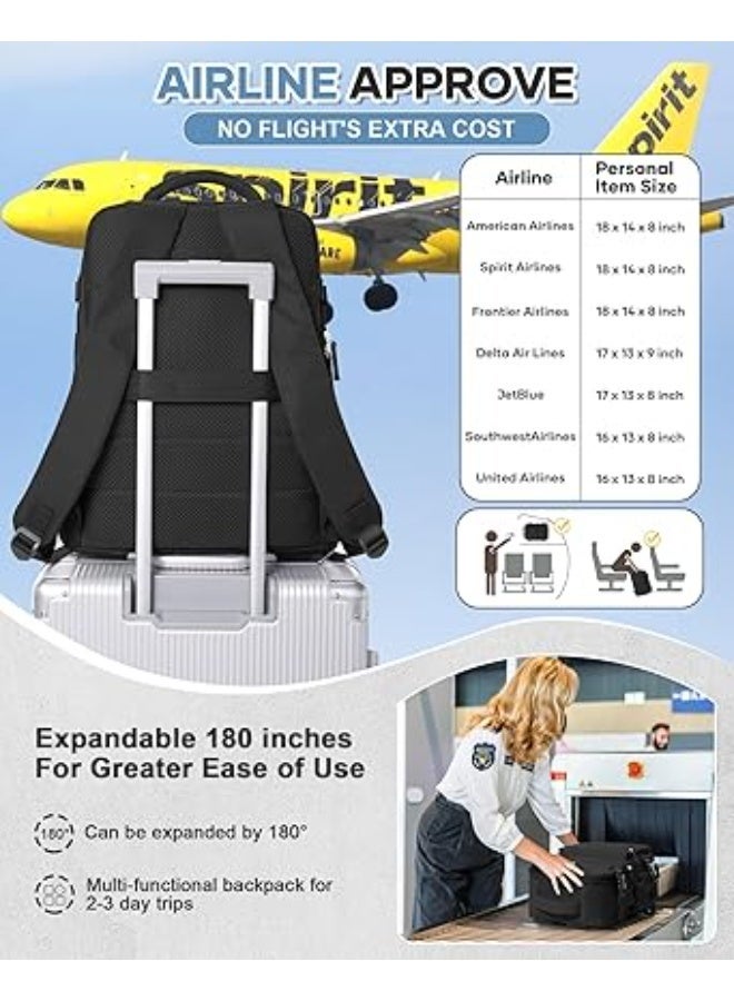 VECAVE Travel Carry on Laptop Backpack, Flight Approved Backpack,Sports College Bag Casual Daypack - Image 5