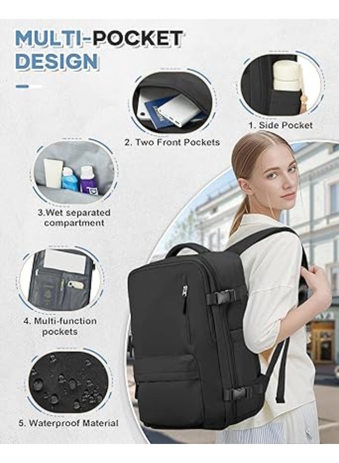 VECAVE Travel Carry on Laptop Backpack, Flight Approved Backpack,Sports College Bag Casual Daypack - Image 3