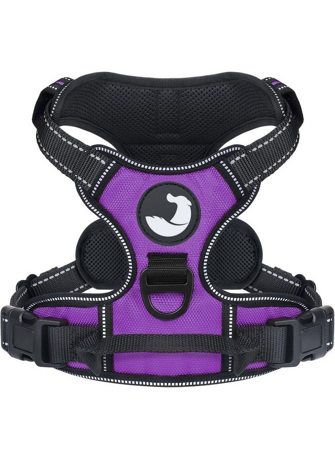 حزام Joytale No Pull Dog Harness متوسط الحجم للكلاب، سترة عاكسة للحيوانات الأليفة مع مشبك أمامي، أحزمة مبطنة ناعمة قابلة للتعديل مع مقبض تحكم سهل للتدريب والمشي، أرجواني، مقاس M - pzsku/Z941C2794867A2097ABD5Z/45/_/1737031688/68f014e3-0e5e-4c92-991b-1e262ad4588b