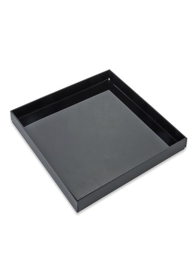 Mirart Black Acrylic Organizer Tray, 12 x 12 Low-Profile Display & Vanity Tray – BPA-Free, Bathroom, Desk, Decor & Serving (Dry Use Only) - Made in USA - Image 1