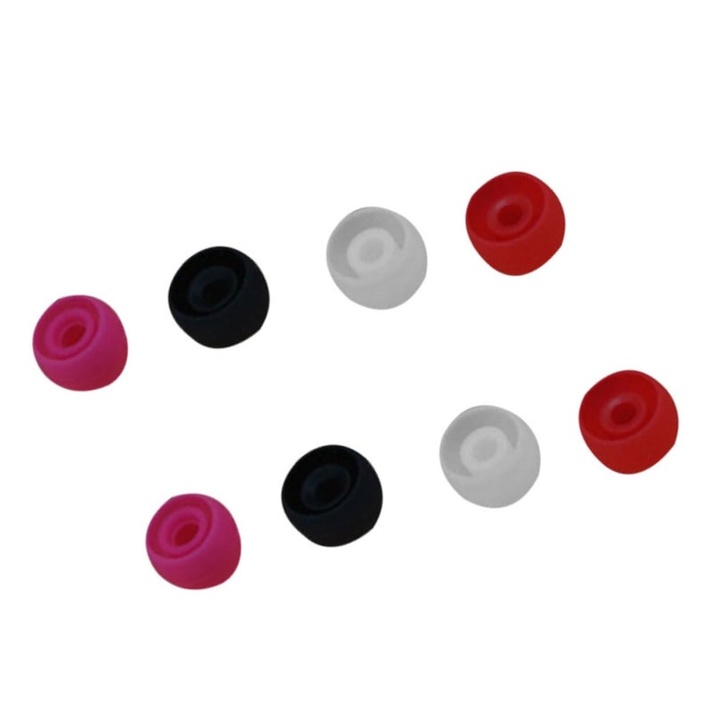 8 Pcs Silicone Earphone Covers Hearing Protection Earmuffs Random Colors - Image 2