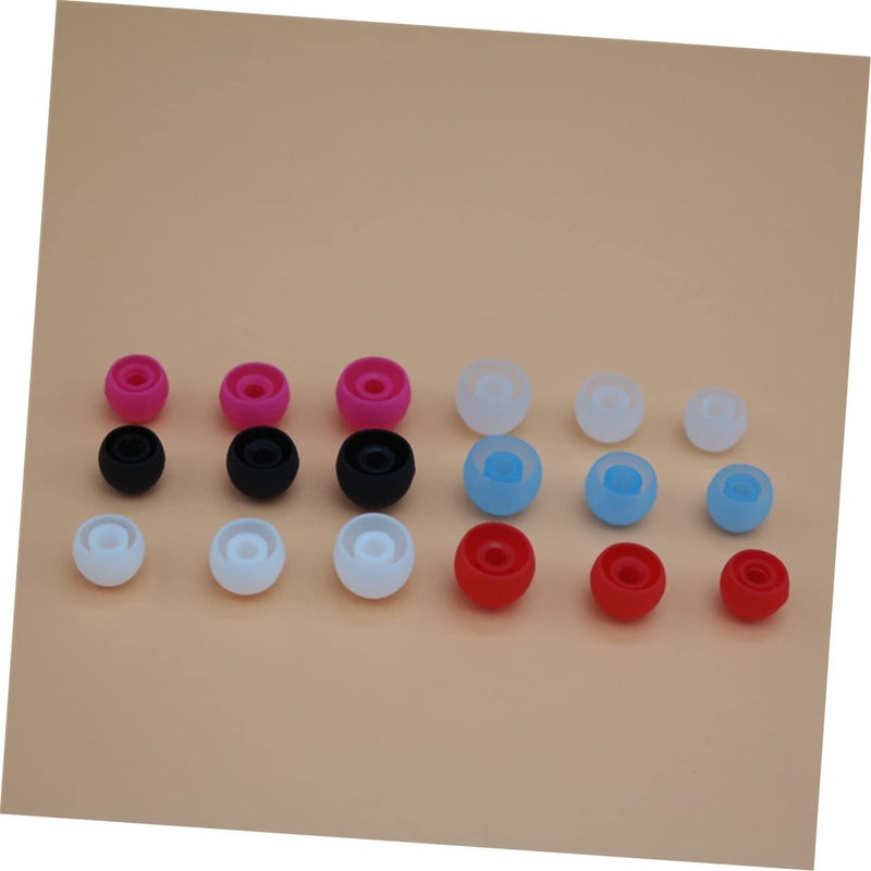 8 Pcs Silicone Earphone Covers Hearing Protection Earmuffs Random Colors - Image 3