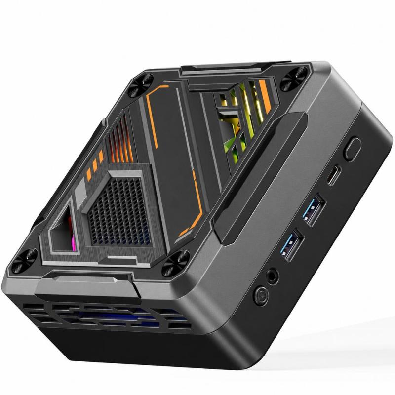 Mini Pc 32&1TB Uk Plug: High-speed Network Connection Mini Gaming Pc - Custom Lighting Effects Desktop Pc for Home Gaming, Office Work & Media Streaming Black - Image 1