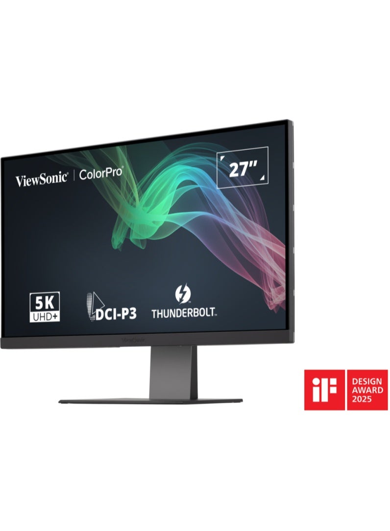 فيوسونيك VP2788-5K 27-Inch 5K IPS Mac-Ready Monitor – 75Hz, Thunderbolt 4 (100W), HDR400, 100% sRGB / 99% DCI-P3, USB/HDMI/DP Hub - Image 5