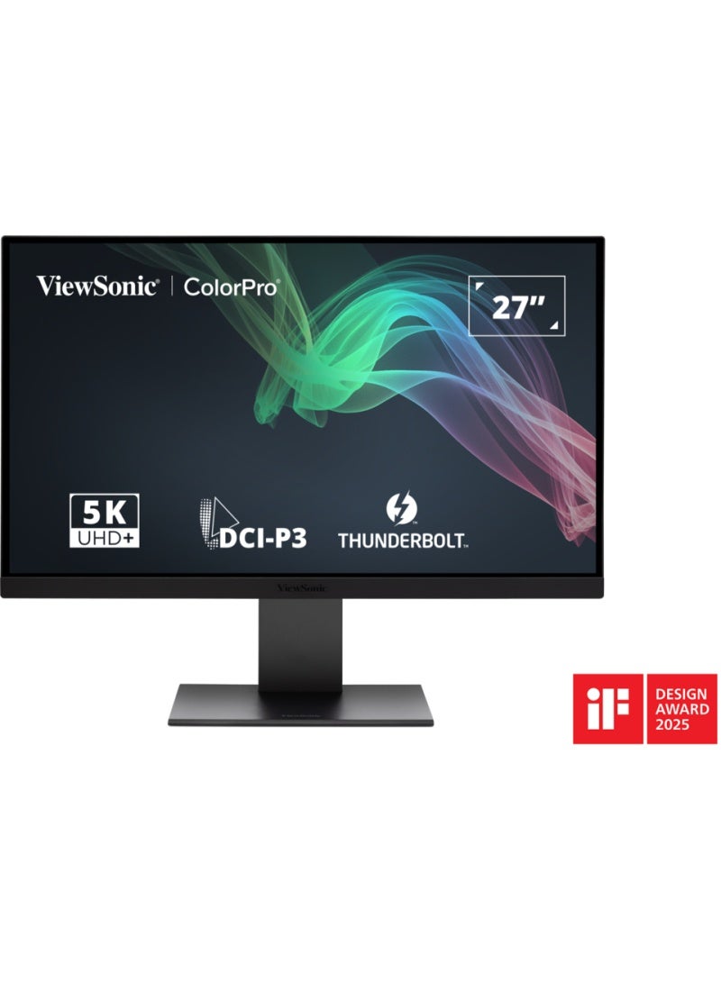 فيوسونيك VP2788-5K 27-Inch 5K IPS Mac-Ready Monitor – 75Hz, Thunderbolt 4 (100W), HDR400, 100% sRGB / 99% DCI-P3, USB/HDMI/DP Hub - Image 1