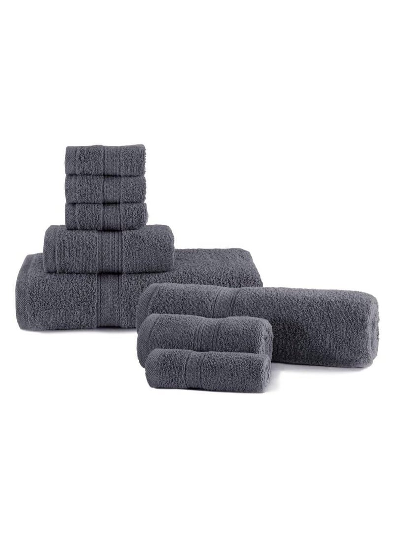 COMFY 6 PC HOTEL QUALITY HIGHLY ABSORBENT 600 GSM TOWEL SET GREY - Image 2