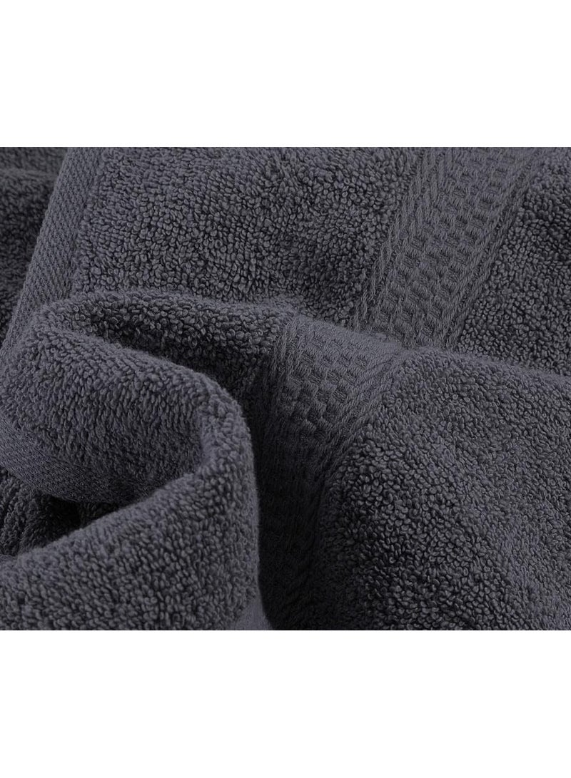 COMFY 6 PC HOTEL QUALITY HIGHLY ABSORBENT 600 GSM TOWEL SET GREY - Image 4