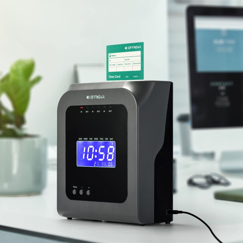 OFFNOVA Thermal Time Cards, Double-Sided Monthly Time Cards for IN/OUT Time Clock, Pack of 50 - Image 5