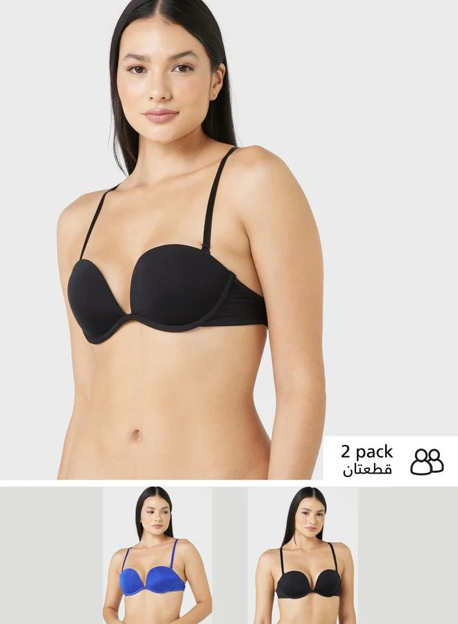 ELLA Pack of 2 Push Up Bra