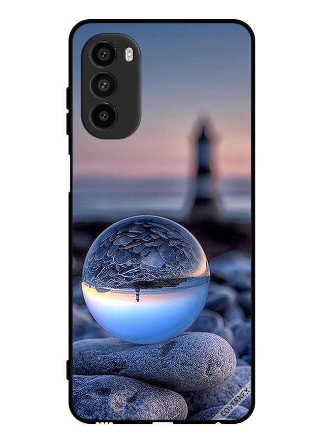 Covernex Protective Case Cover For Motorola Moto G52 Awesome Photography Of Nature In Round Glass - Image 1