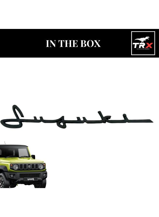 TRX AUTO Retro Style Script Emblem for Suzuki | Durable ABS Mesh Design with Signature Vintage Style Badge | Exterior Accessories Fit for Suzuki - Image 3
