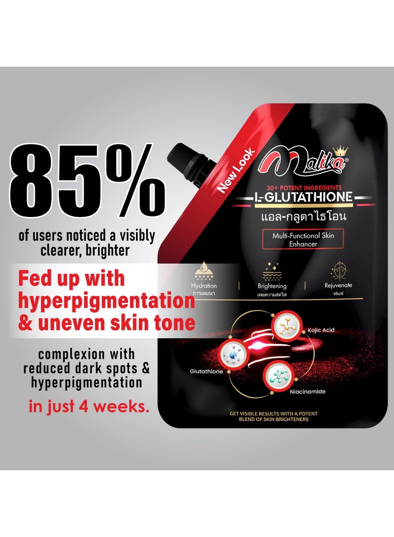 Malika L-Glutathione Extreme Strong Whitening Emulsion Approx 50ml, Brightens skin, Reduces Pigmentation & Skin Irritations. Safe for All Skin Types. Hydrating, Anti-Allergy & Soothing Formula Whitening Cream - Image 4