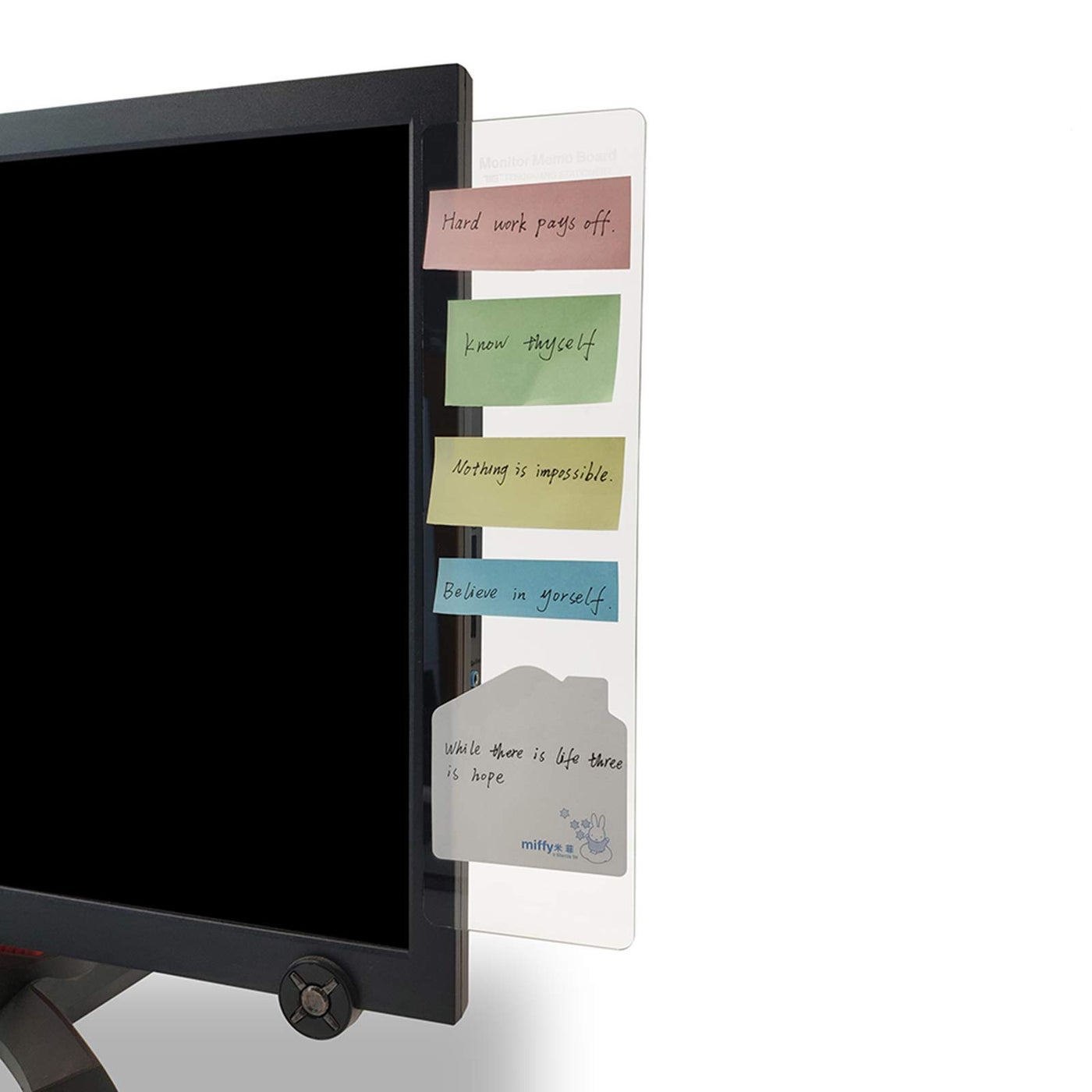 minsa Minsa Multifunction Utility Acrylic Transparent Computer Monitors Side Panel Memo Pads 11x3.1x0.05inch Z941CD36A0ADADCCA3ACFZ