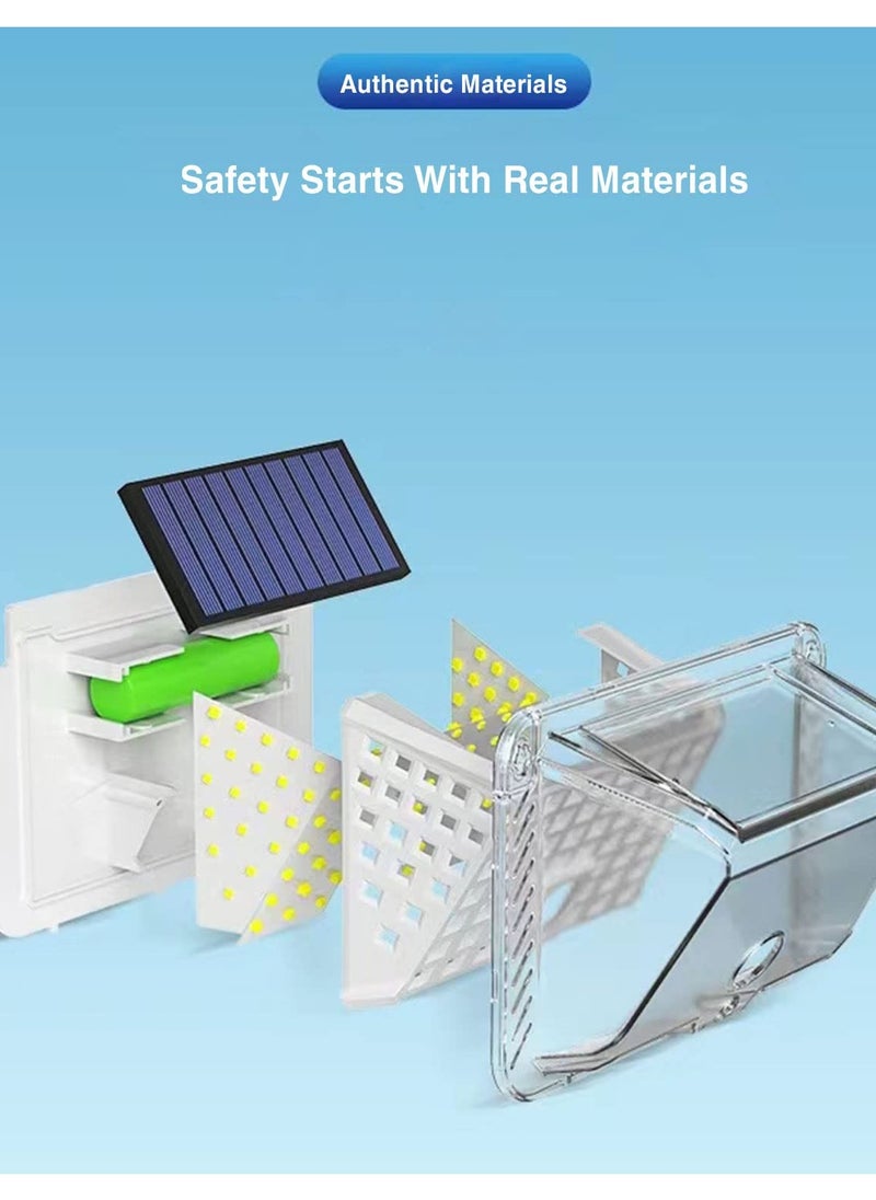 Super Bright Outdoor Solar LED Wall Light with Motion Sensor, IP65 Waterproof for Garden Security, 120° Wide Angle