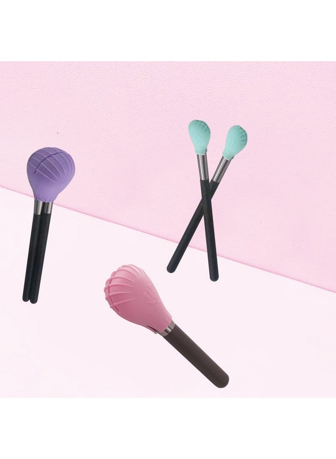 LORMAY 4 Pcs Silicone Makeup Brush Covers Brush Bubbles For Protecting Bristles From Getting Crushed And Keeping Cosmetic Bag Clean (Mint Green) - Image 5