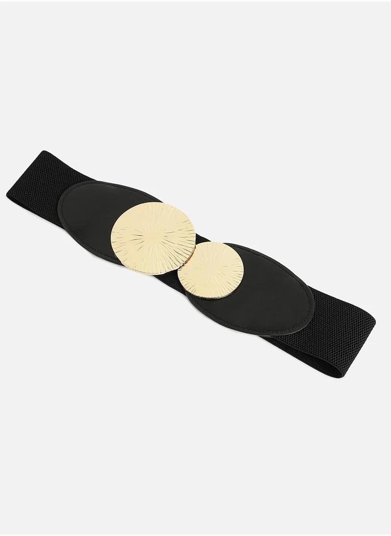 Haute Sauce Black Solid Waist Belt