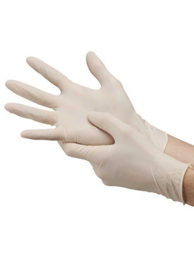 Powder Free Clear Vinyle Gloves - Large (Box of 100)