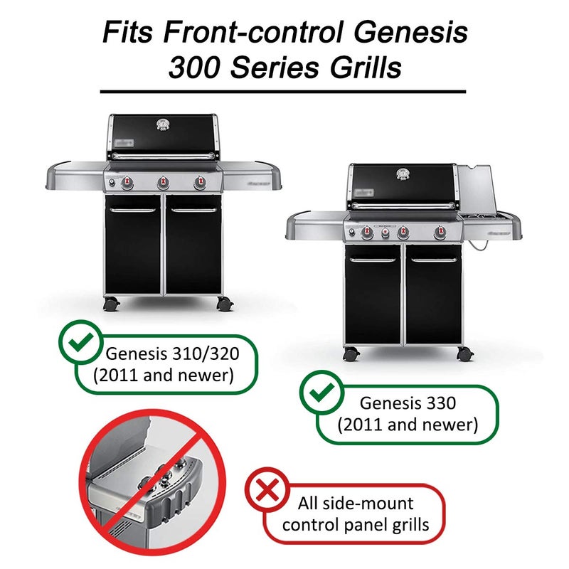 WEMEIKIT 1836-13 7628 7629 Universal Igniter Kit for Weber Genesis 300 Series Front-Control Grills, Genesis E/S 310 320 330 Starter Kit, 65946 65942 Part, 4-Outlet Ignition Replacement 88826 - Image 2