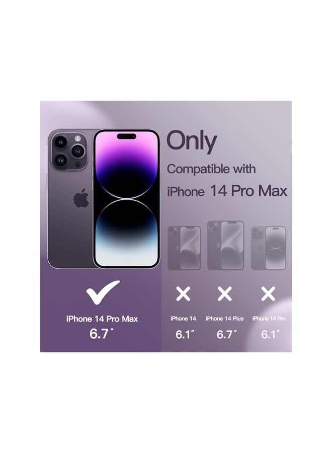 JETech Silicone Case for iPhone 14 Pro Max 6.7-Inch, Silky-Soft Touch Full-Body Protective Phone Case, Shockproof Cover with Microfiber Lining (Deep Purple) - Image 2