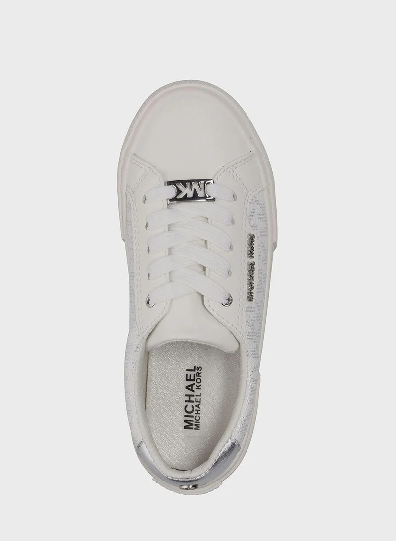 Michael Kors Youth Izetta Franky Low Top Lace Up Sneakers
